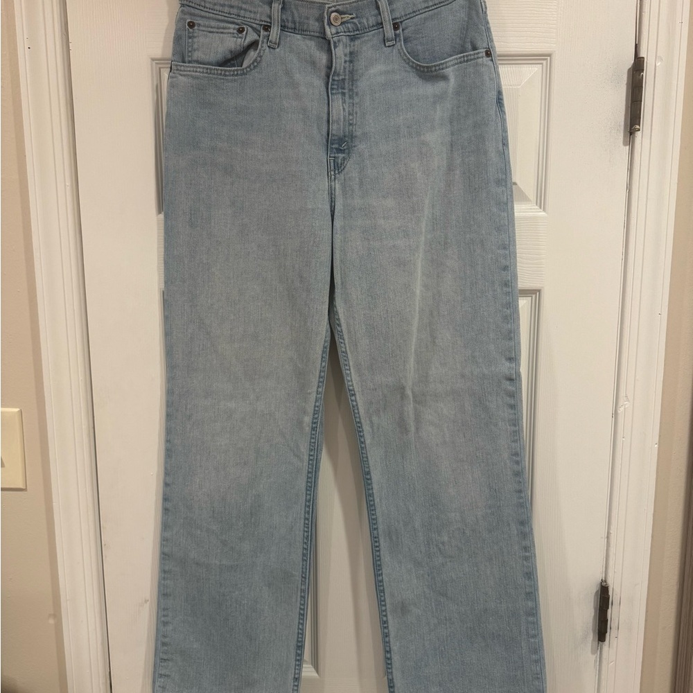 Abercrombie & Fitch Light Blue Straight Leg Jeans